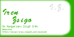 iren zsigo business card